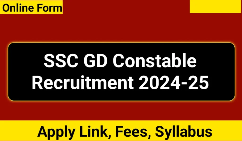 SSC GD Constable Recruitment 2024